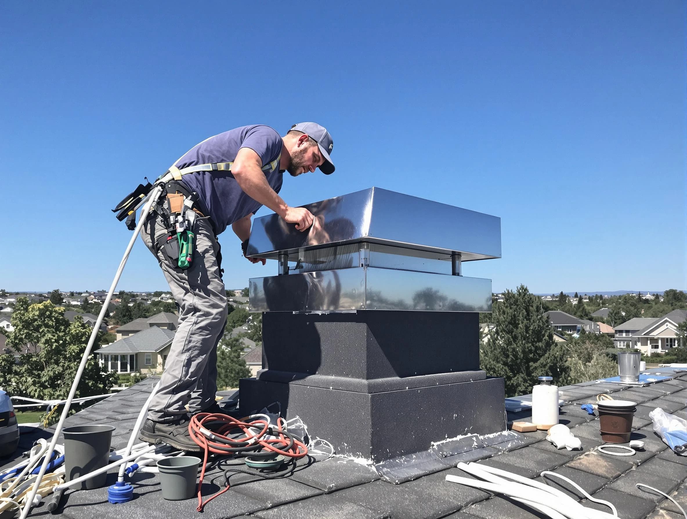 Chimney Cap Services service in Medford, MA